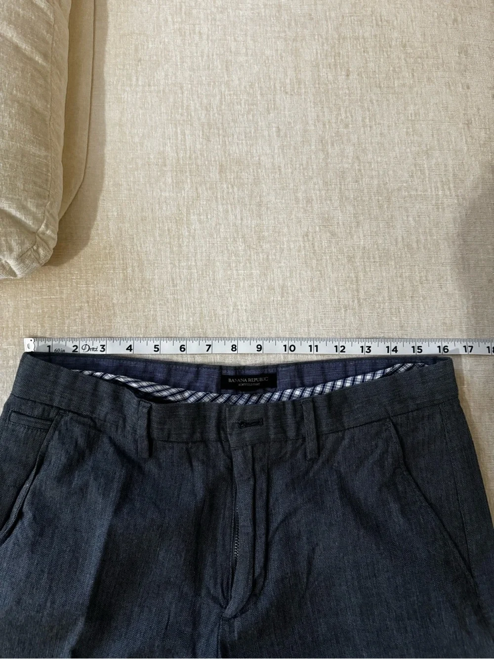 Men's Blue 32x32 Pants - Classic Straight Fit